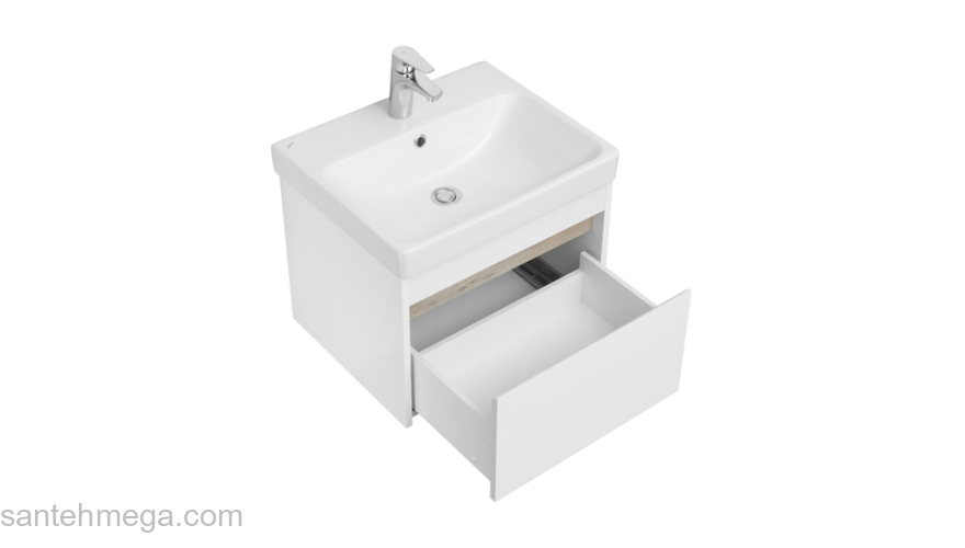 Тумба под раковину подвесная AQUATON Марти 55 1A263201MY010. Фото