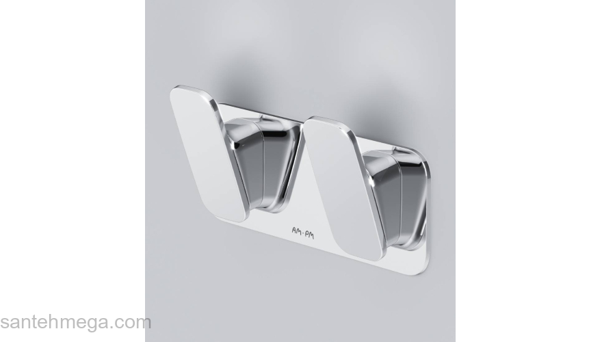 Двойной крючок для полотенец AM.PM Inspire 2.0 A50A35600 для ванной комнаты. Фото