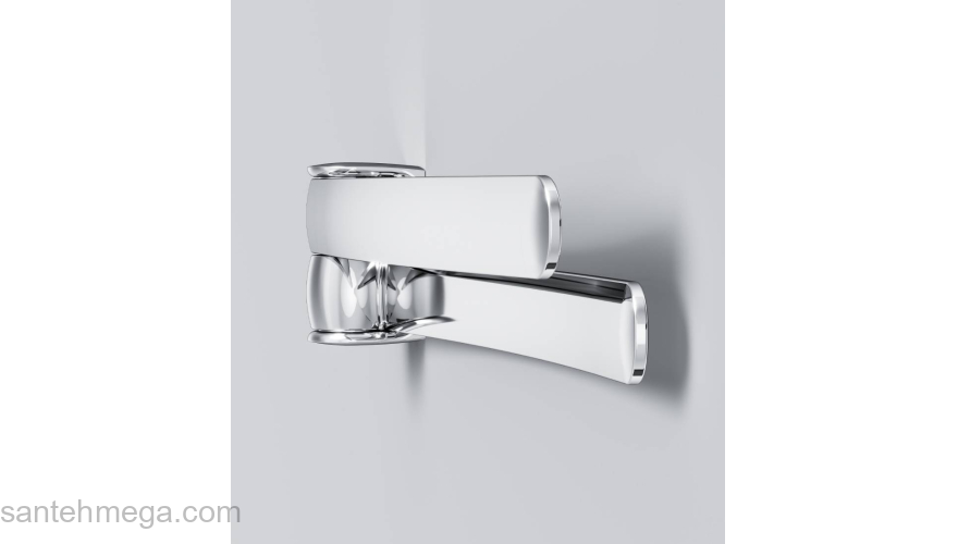 Двойная вешалка-вертушка для полотенец, 44 см AM.PM Sensation A3032600 для ванной комнаты. Фото