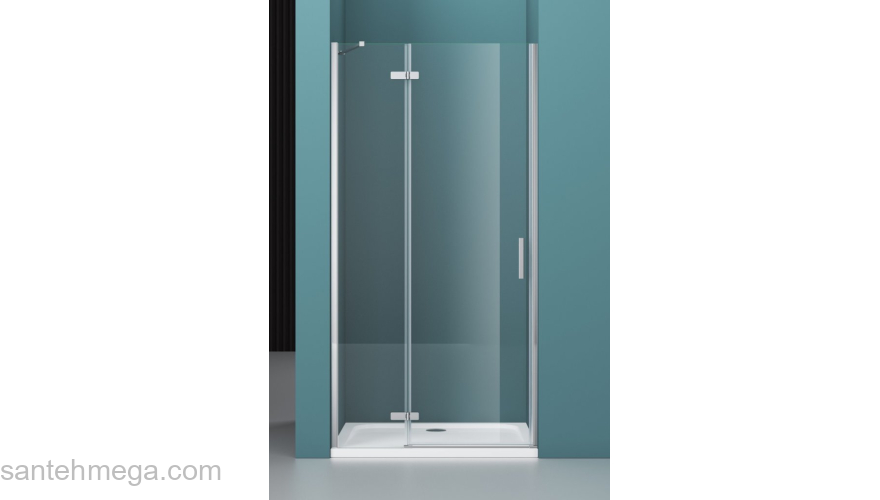 Душевая дверь BELBAGNO KRAFT-B-12-60/60-C-Cr-R. Фото