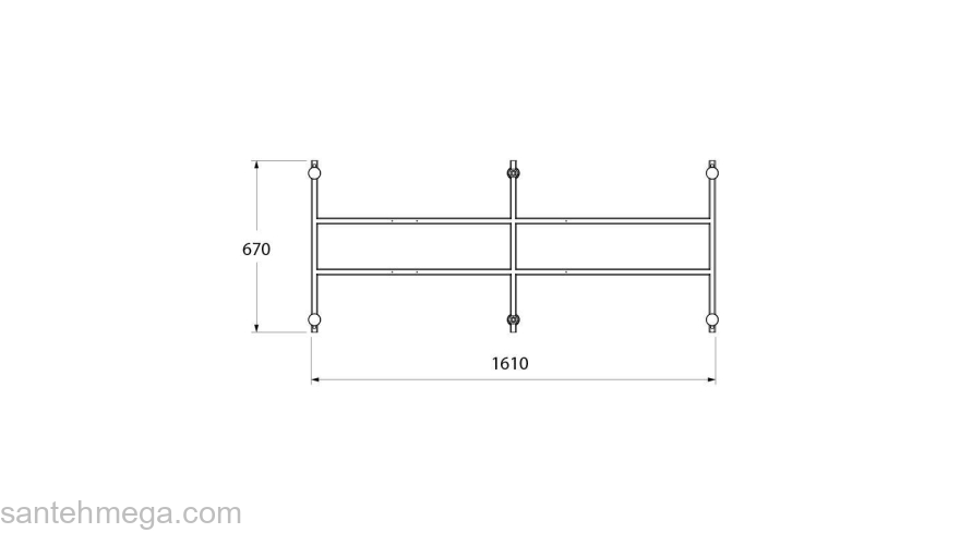 Каркас для ванны IDDIS 170 универсальный 003170Ui92. Фото