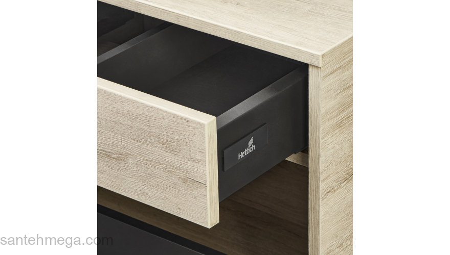 Тумба под раковину подвесная AQUATON Лофт Урбан 100 Дуб Орегон/Серый Графит 1A247701LQX60. Фото