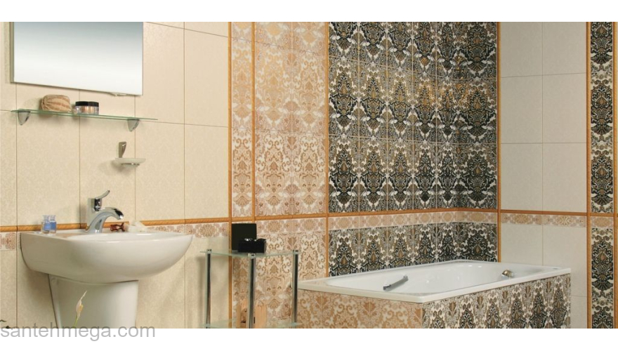 Керамин Бордюр Органза 5 132х400 черный