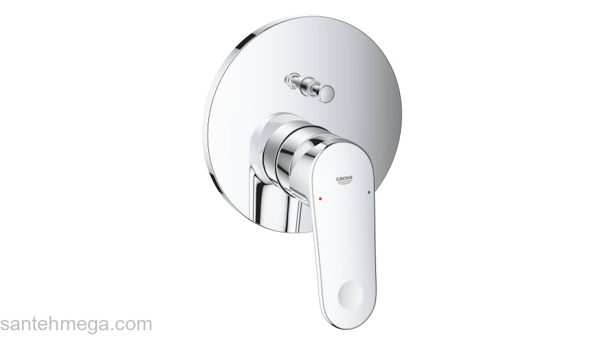 Смеситель для ванны GROHE 24060002 Europlus, хром. Фото
