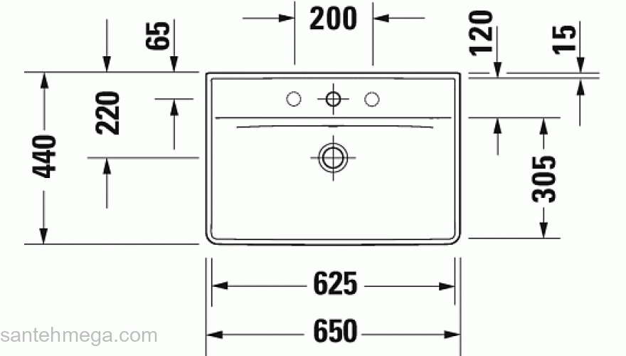 Раковина подвесная DURAVIT D-Neo 65х44 2366650000. Фото