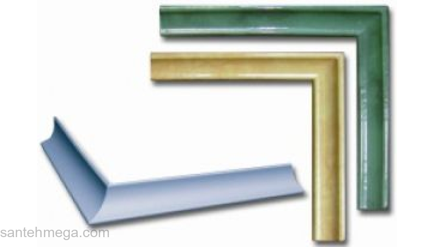 Декор-Керамика Срез (угол) узкий белый