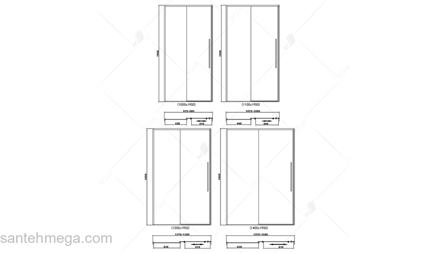 Душевая дверь RGW STILVOLL SV-12-B 32321215-14 140 см. Фото