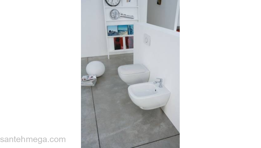 Унитаз подвесной CERAMICA GLOBO SPA Genesis Vasi e Bidet 55.37 GES02.BI. Фото