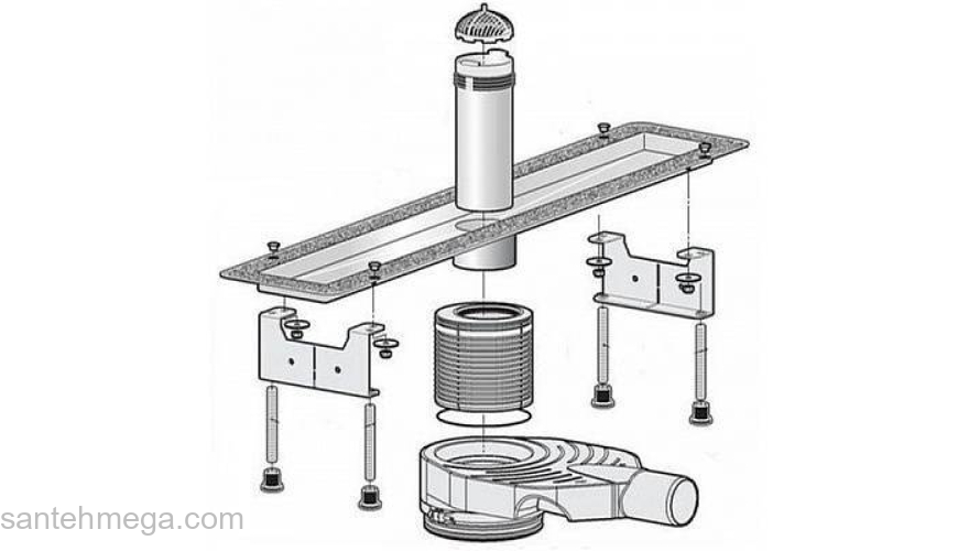 Душевой лоток VIEGA Advantix Basic 655112. Фото
