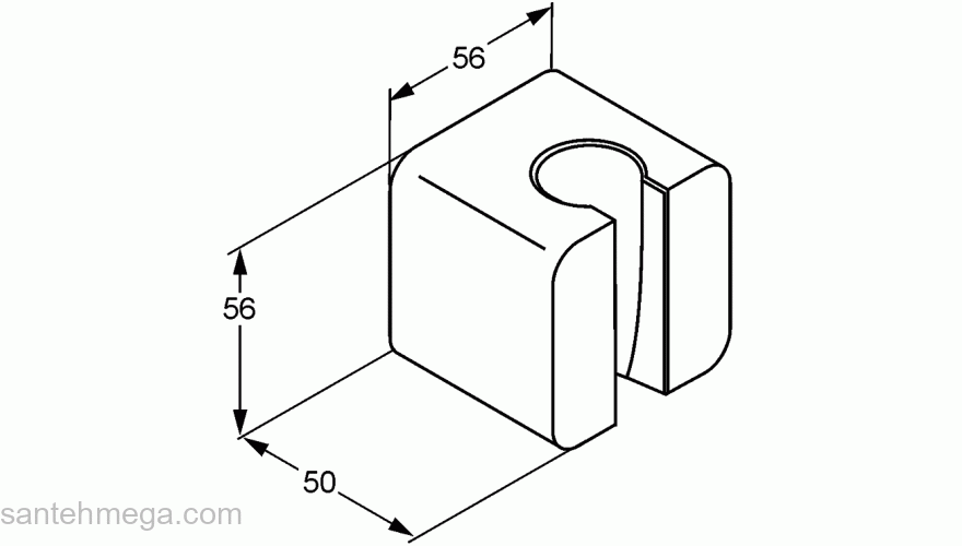 Настенный держатель для душа KLUDI A-Qa 6555105-00. Фото