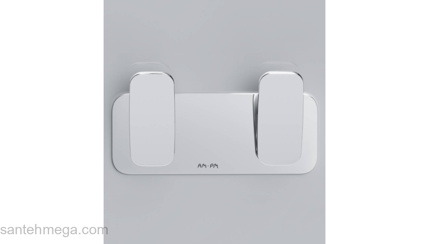 Двойной крючок для полотенец AM.PM Inspire 2.0 A50A35600 для ванной комнаты. Фото