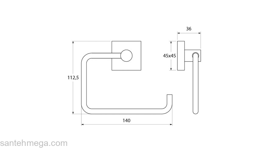 Бумагодержатель без крышки IDDIS Edifice EDISB00i43 для ванной комнаты. Фото
