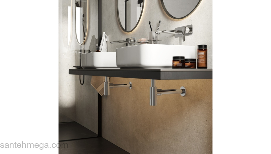 Бутылочный сифон для умывальника хром Optima Home IDDIS OPTSB00i84. Фото