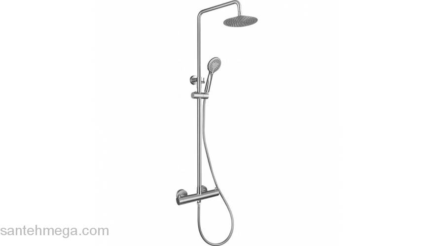 Душевая система с термостатическим смесителем BELBAGNO Nova NOV-VSC-T-IN. Фото