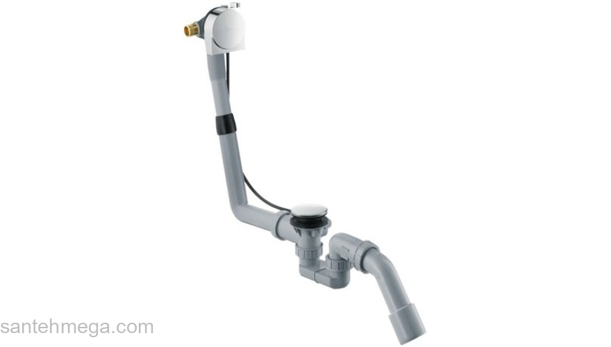 Слив-перелив для ванны Hansgrohe Exafill S 58113000. Фото