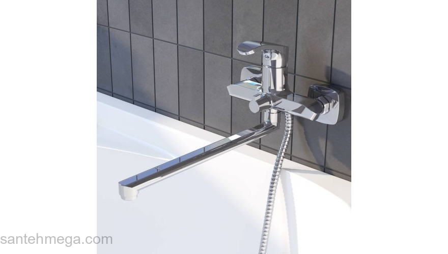 Смеситель для ванны с длинным изливом Joker IDDIS JOKSB00i10WA. Фото