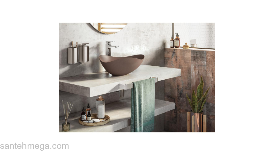 Раковина накладная ROCA Rui Ohtake 54х37 327A13660 Кофейный. Фото