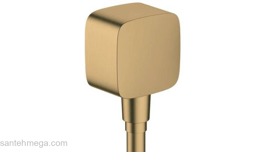 Шланговое подсоединение Hansgrohe Fixfit 26457140 бронза. Фото