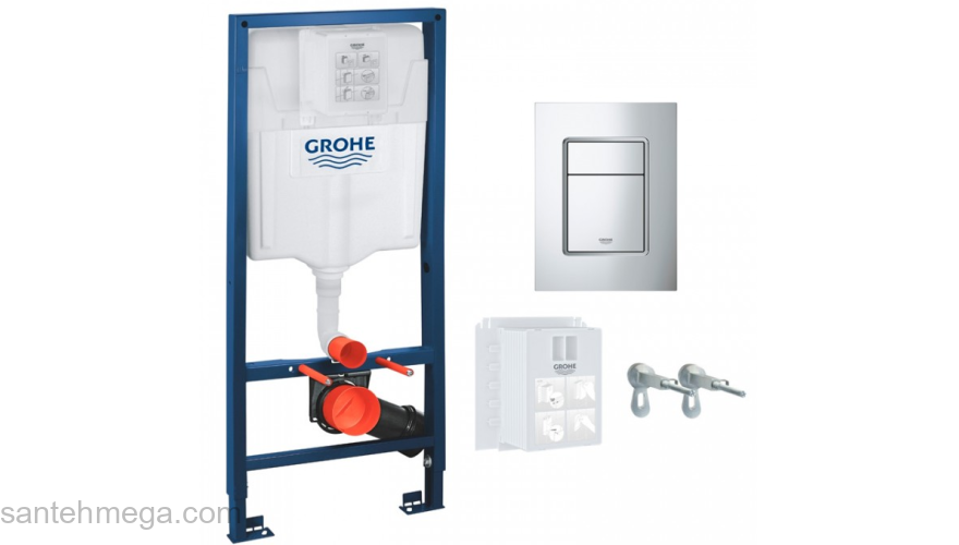 Инсталляция для подвесного унитаза 3 в 1 GROHE Rapid SL Solido 39501000. Фото