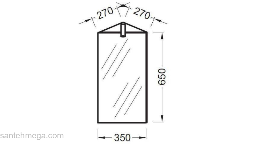 Зеральный шкаф Jacob Delafon ODEON UP EB870-NF. Фото