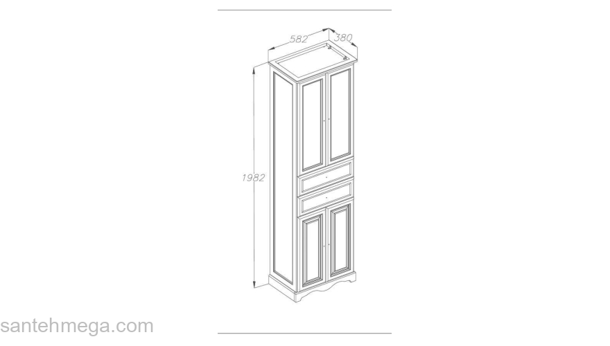 Пенал OPADIRIS Риспекто 60 P-OP-RISN60. Фото