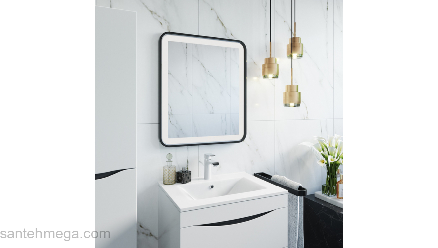 Тумба с умывальником подвесная 60 см белая Cloud IDDIS CLO60W0i95K. Фото