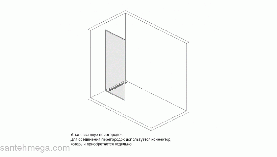 Душевая перегородка IDDIS Walk In Slide 80х195 SLI8CS8i23