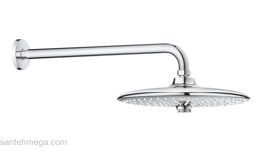 GROHE Верхний душ с душевым кронштейном 38 см Grohe Euphoria 260 SmartContro 26458000 хром. Фото