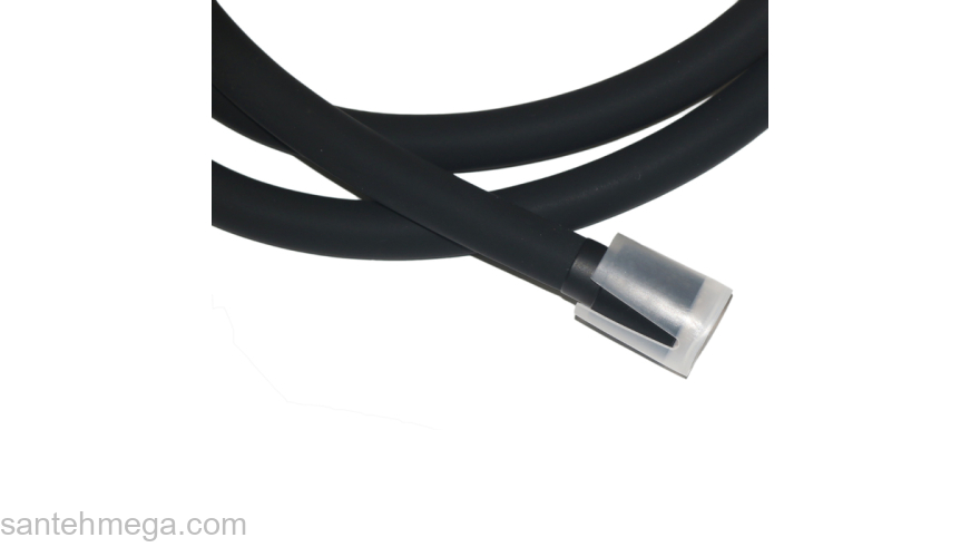 Шланг для душа черный матовый силиконовый 1,5м Optima Home IDDIS OPH15BLi19. Фото