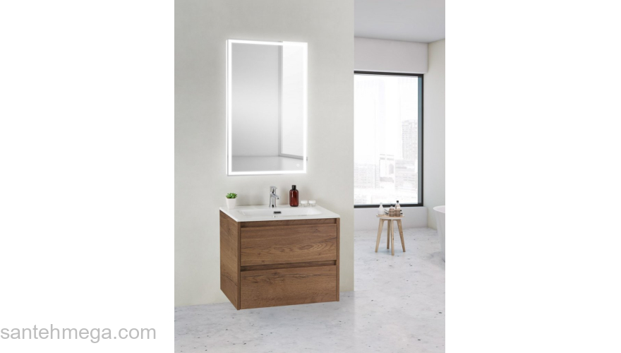 Тумба под раковину подвесная BELBAGNO KRAFT 39-500/390-2C-SO-RT Rovere Tobacco. Фото