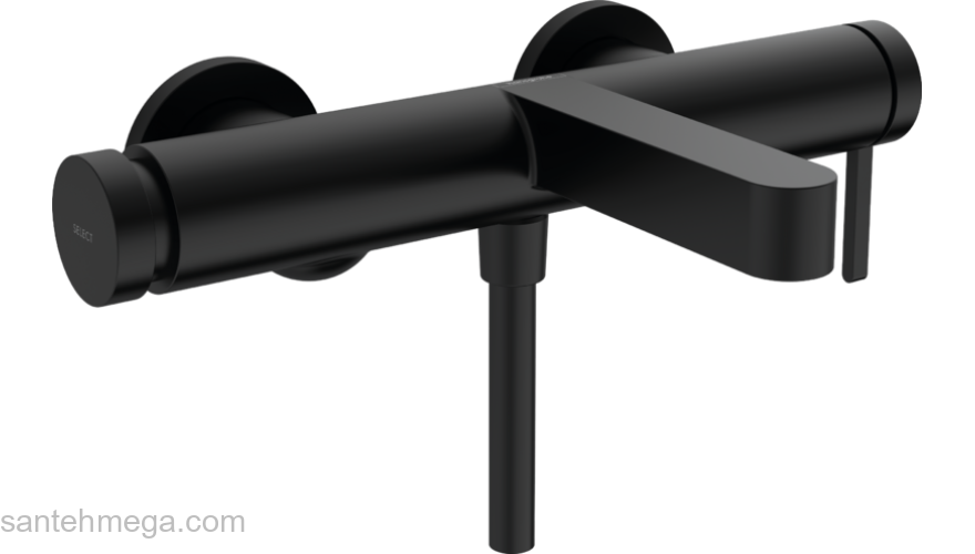 Смеситель для ванны Hansgrohe Finoris 76420670 черный, матовый. Фото