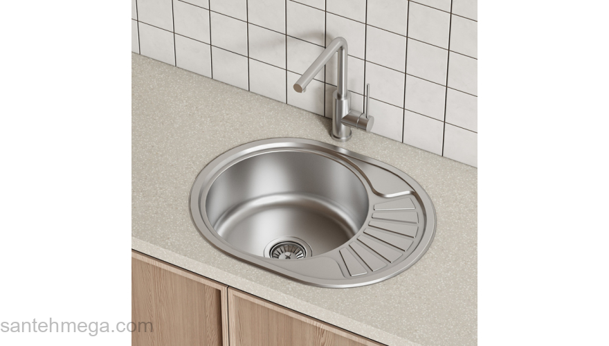 Мойка нерж. сталь шелк 600*470 Suno S IDDIS SUN60SDi77. Фото