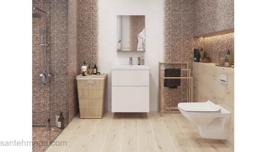 CERSANIT HAG011D Плитка облицовочная Hammam 200х440 бежевый рельеф. Фото