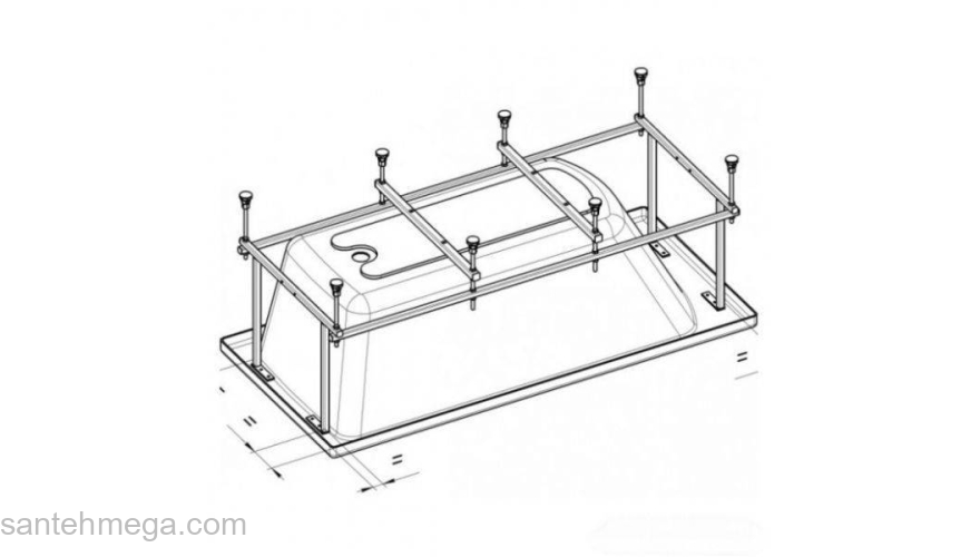 Каркас для ванны ROCA Sureste 170х70 ZRU9302771. Фото