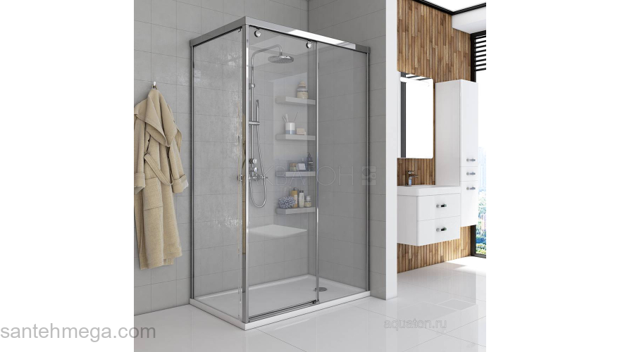 Душевое ограждение Акватон Ritsa прямоугольное R 90х120х200 1AX004SSXX000. Фото