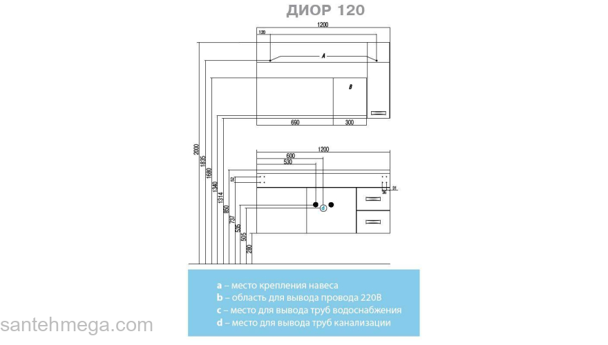 Зеркало-шкаф АКВАТОН Диор 100 1A167902DR01R. Фото