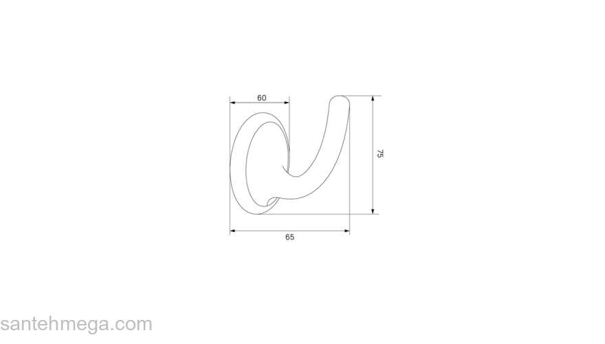 Комплкект  одинарных крючков сплав металлов Oldie бронза IDDIS OLDBR10i41 для ванной комнаты. Фото