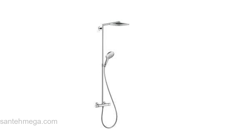 Душевая система HANSGROHE Raindance Select Showerpipe 300 27114000. Фото