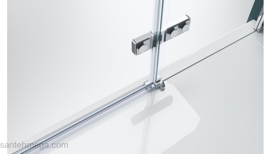 Душевая дверь BELBAGNO KRAFT-B-12-60/60-C-Cr-R. Фото