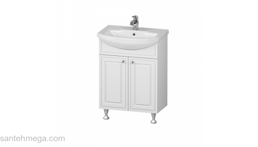 База с раковиной напольная, 60 см RedBlu by Damixa Palace One M41-FSX0601WG-WCC060. Фото