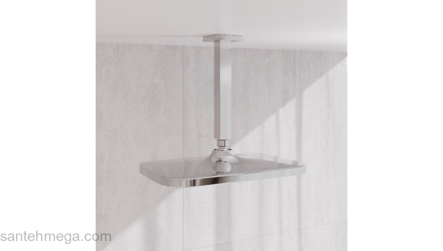 Кронштейн для верхнего душа в потолок квадратный хром Optima Home IDDIS OPH20CSi61. Фото