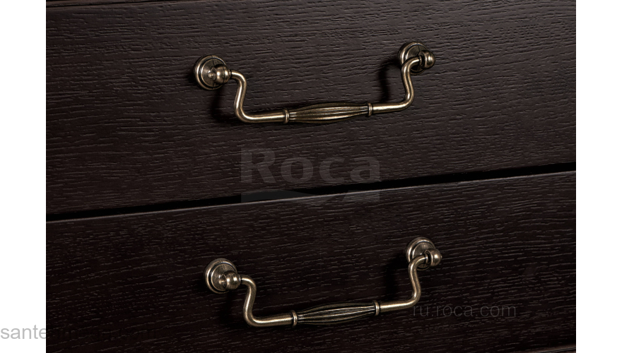 Тумба под раковину ROCA America Evolution W 105 дуб темный ZRU9302962. Фото