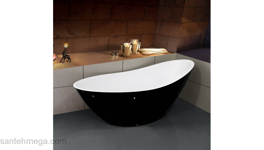 Ванна отдельностоящая ESBANO London (black) 180х80. Фото