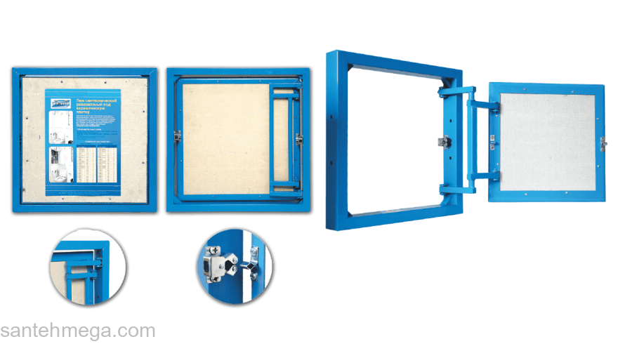 Люк ревизионный под плитку LYUKER A 90/40. Фото