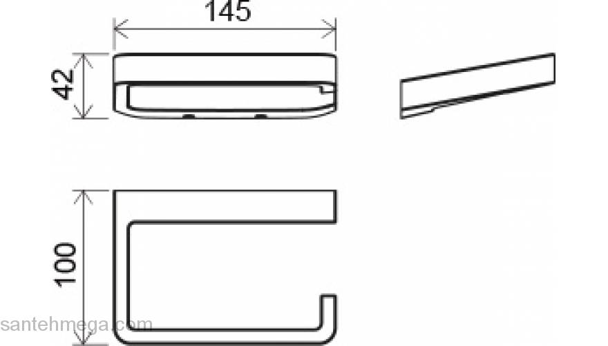 Держатель для туалетной бумаги RAVAK 10° TD 400.00 X07P329 для ванной комнаты. Фото