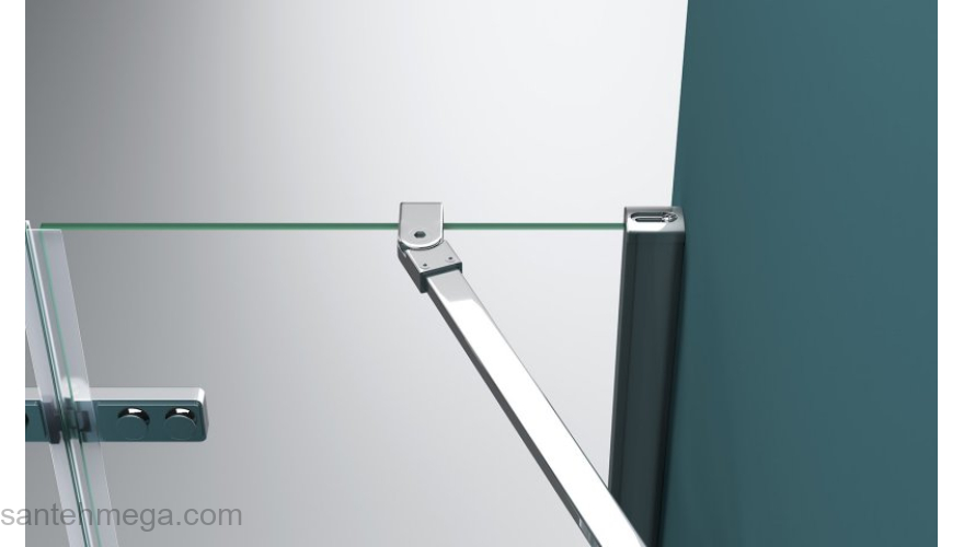 Душевая дверь BELBAGNO KRAFT-B-12-60/60-C-Cr-R. Фото