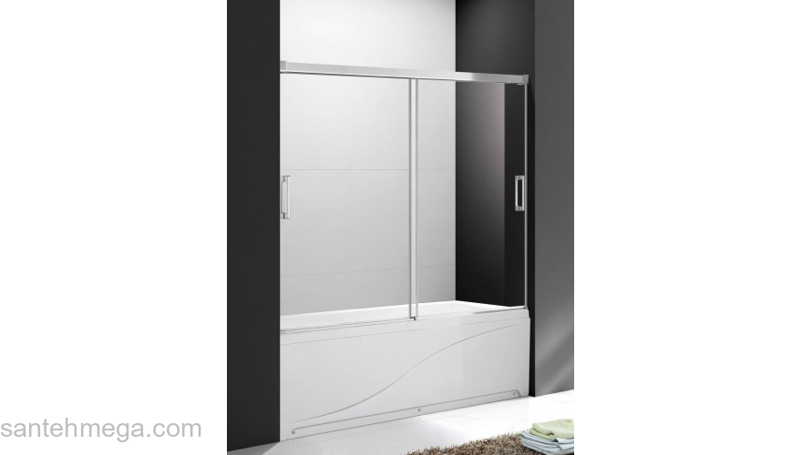 Шторка на ванну CEZARES Tandem Soft TANDEM-SOFT-VF-2-150/145-P-Cr. Фото