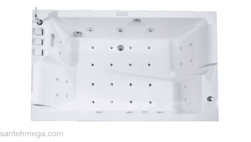 Акриловая ванна с аэромассажем ORANS OLS-BT62115B. Фото