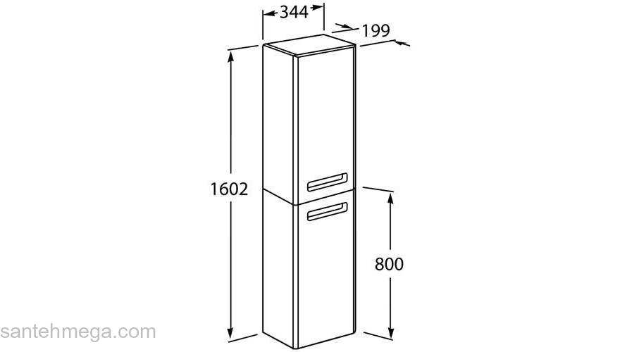 Пенал ROCA Gap ZRU9302696. Фото