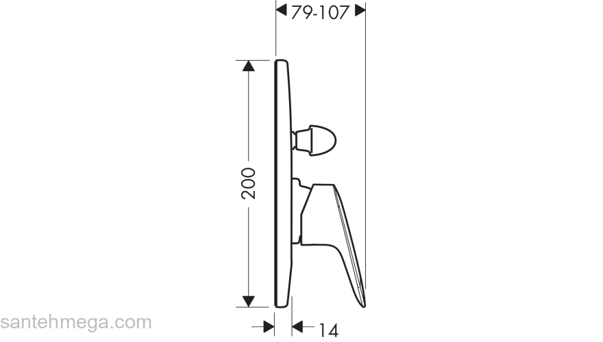 Смеситель Hansgrohe Logis для ванны 71406000, хром. Фото